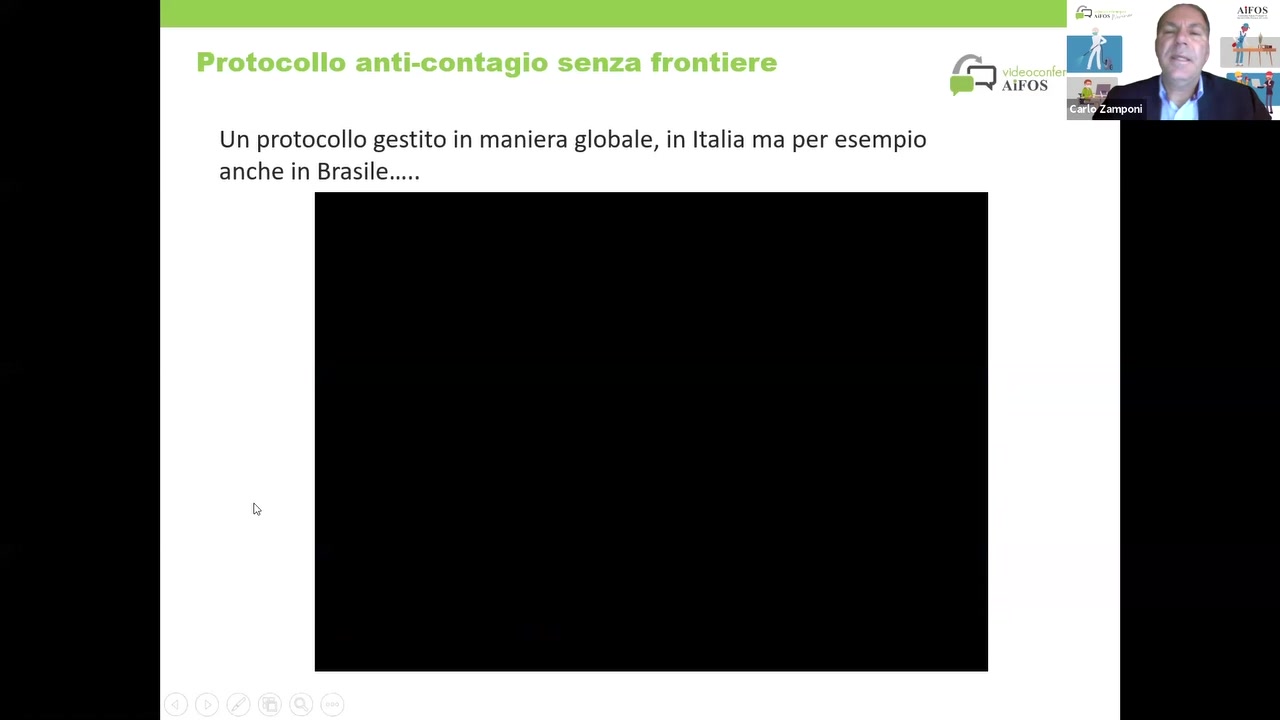 Un protocollo gestito in maniera globale, in ltalia ma per esempio
anche in Brasi|e.....